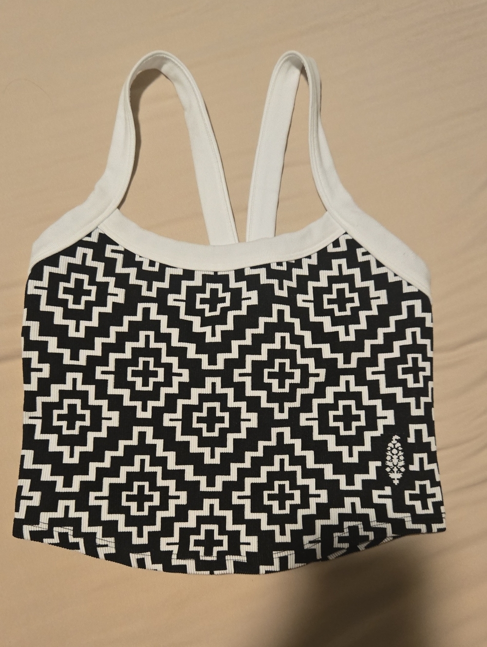 FP All Clear Jacquard In Black Geo Cami